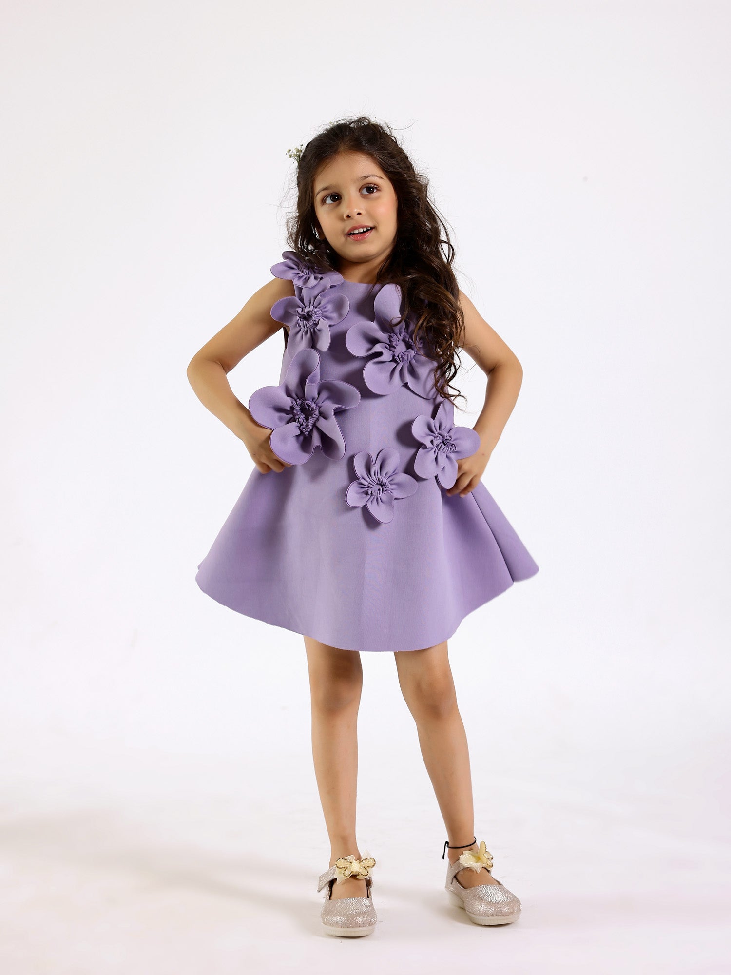 Dark lavender baby dress- janyascloset.com