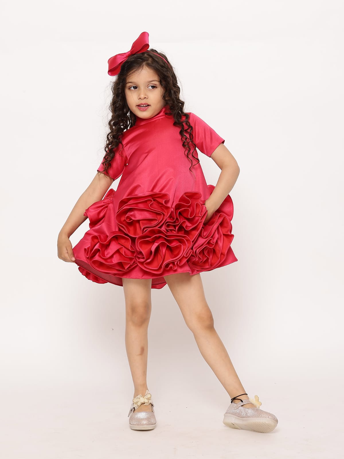 JANYAS CLOSET Blooming Fuchsia Pink Fantasy Dress
